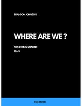 Where Are We? Orchestra sheet music cover